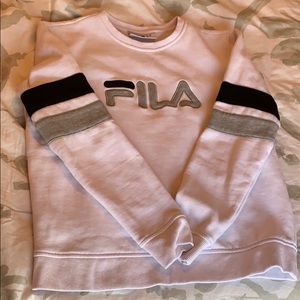 🤍White Fila Crew